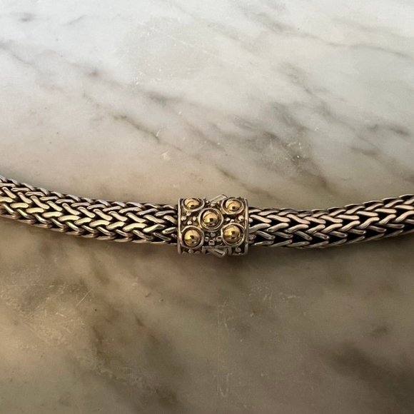 JOHN HARDY Jaisalmer Sterling Silver & 18K Yellow Gold Classic Chain Necklace - Picture 2 of 6